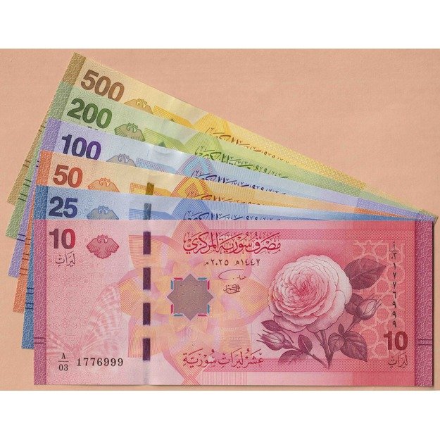 Sirija 6 banknotų 2025 rinkinys p#W119-p#W124 UNC