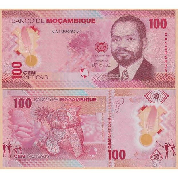 Mozambikas 100 metikalių 2024 p#W157 UNC