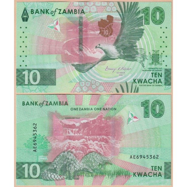 Zambija 10 kvačų 2024 p#W62 UNC