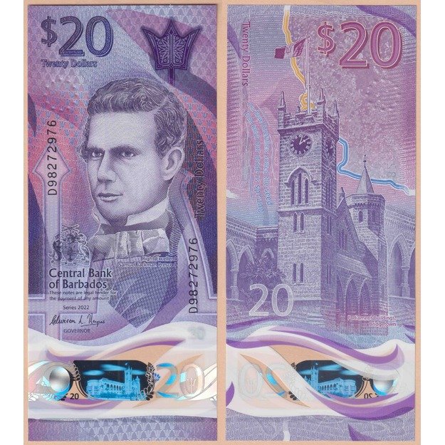Barbadosas č0 dolerių 2022 p#W83 UNC