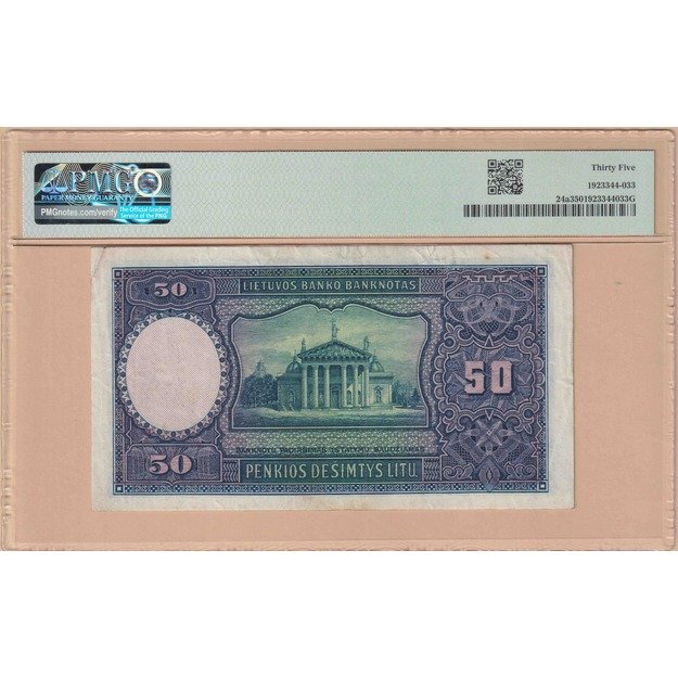Lietuva 50 litų 1928 p#24 PMG35 1