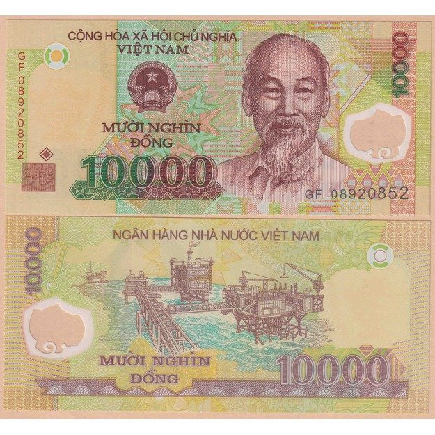 Vietnamas 10000 dongų 2008 p#119c UNC