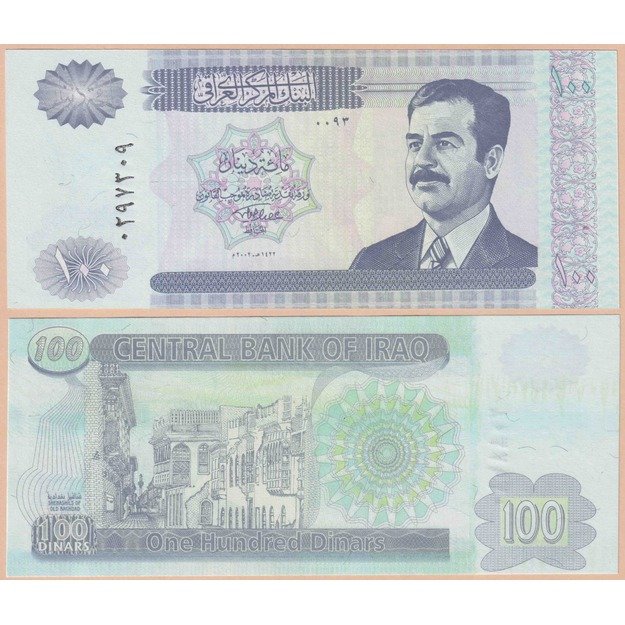Irakas 100 dinarų 2002 p#87 UNC