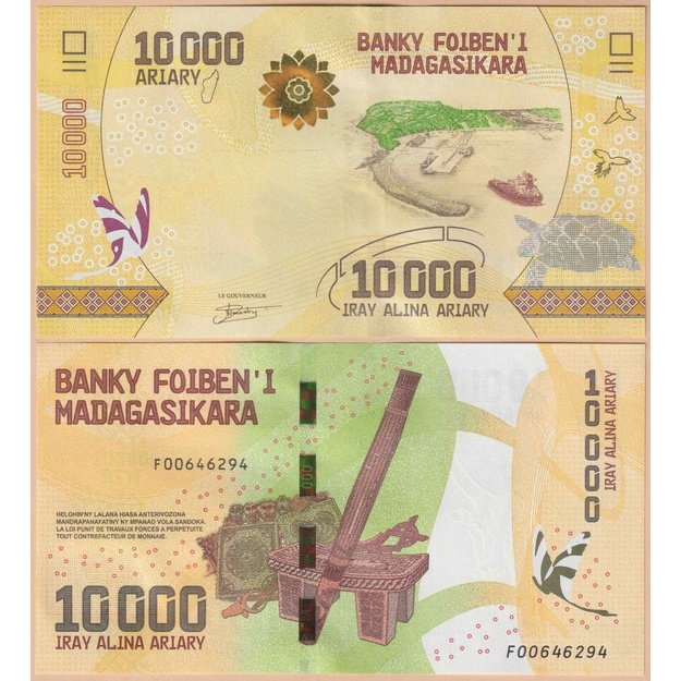 Madagaskaras 10000 ariarių 2017 (2025) p#103(2) UNC
