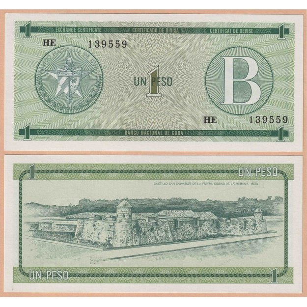 Kuba 1 pesas 1985 p#FX6 UNC