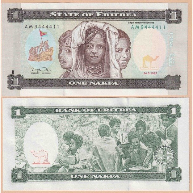 Eritrėja 1 nakfa 1997  p#1 UNC