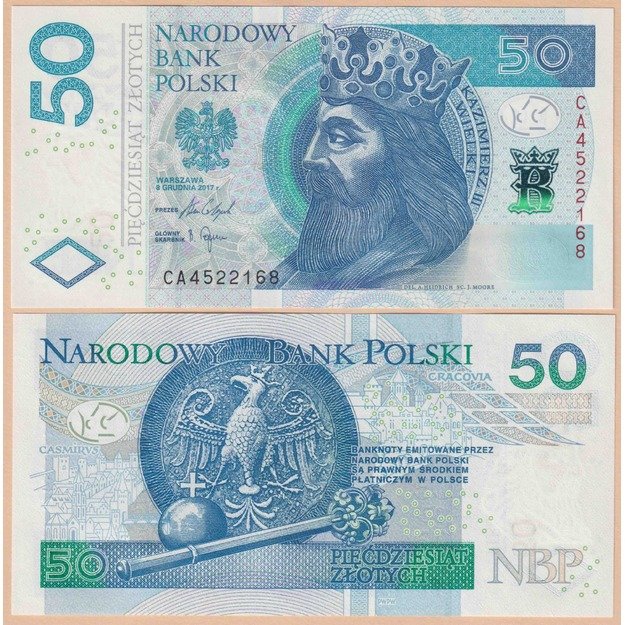 Lenkija 50 zlotų 2017 p#185 UNC