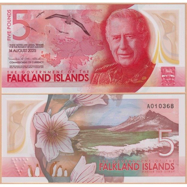 Folklando salos 5 svarų 2025 p#W20 UNC