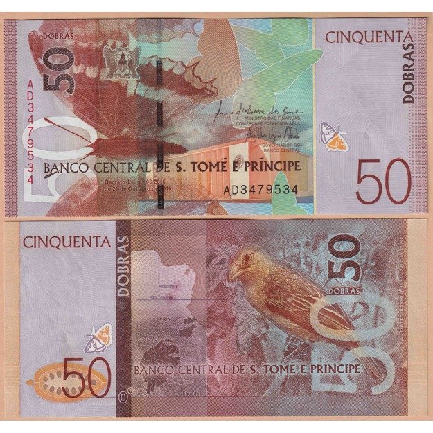 San Tomė ir Prinsipė 50 dobrų 2016 p#73 UNC