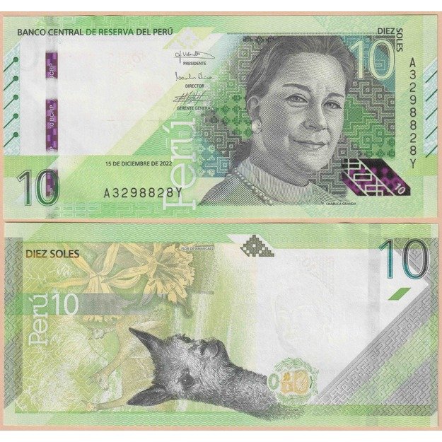 Peru 10 solių 2022 p#W196 UNC