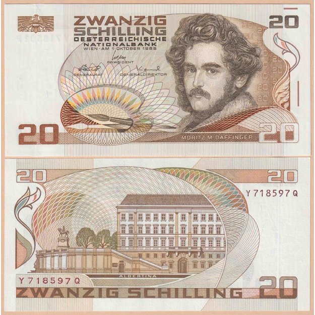 Austrija 20 šilingų 1986 p#148 UNC