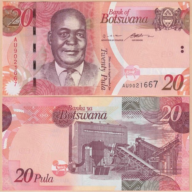 Botsvana 20 pulų 2024 p#31 UNC