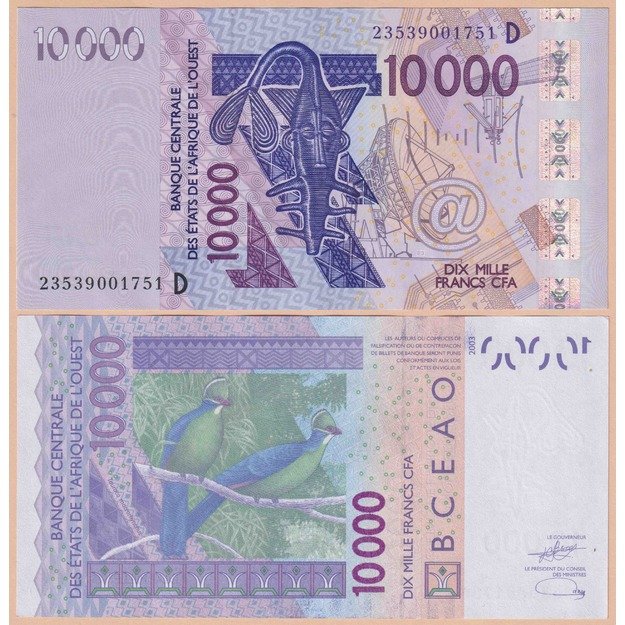 Malis 10000 frankų 2023 p#418D UNC