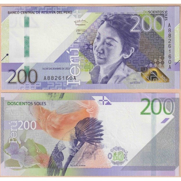 Peru 200 solių 2021 p#W200 UNC