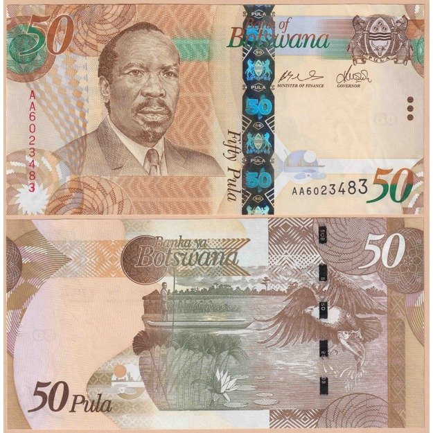 Botsvana 50 pulų 2009 p#32a UNC