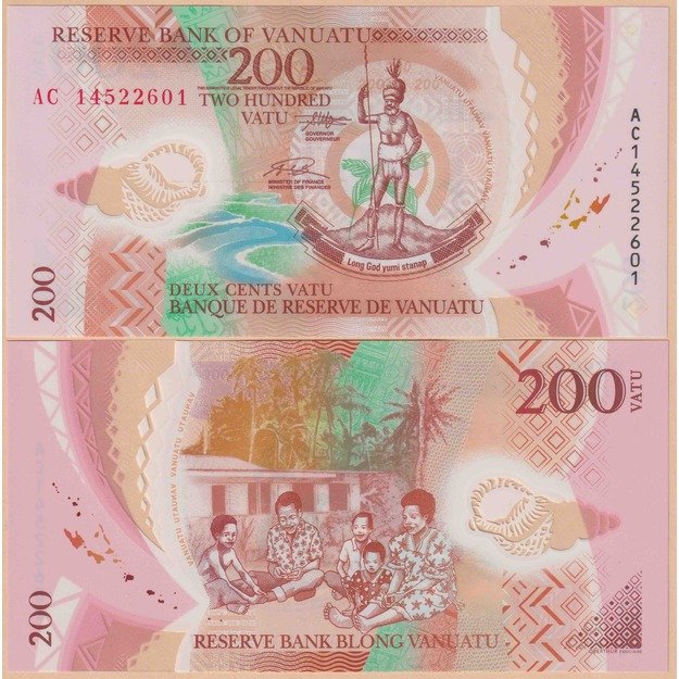 Vanuatu 200 vatų 2014 p#12 UNC
