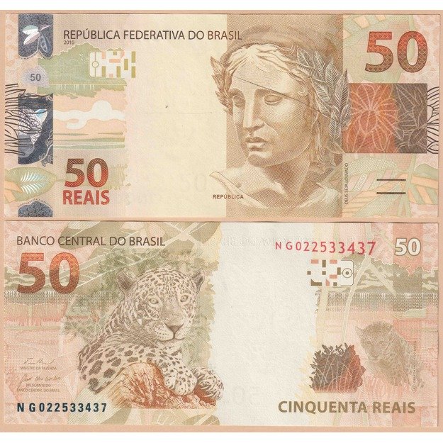 Brazilija 50 realų 2023-2025 p#256i UNC