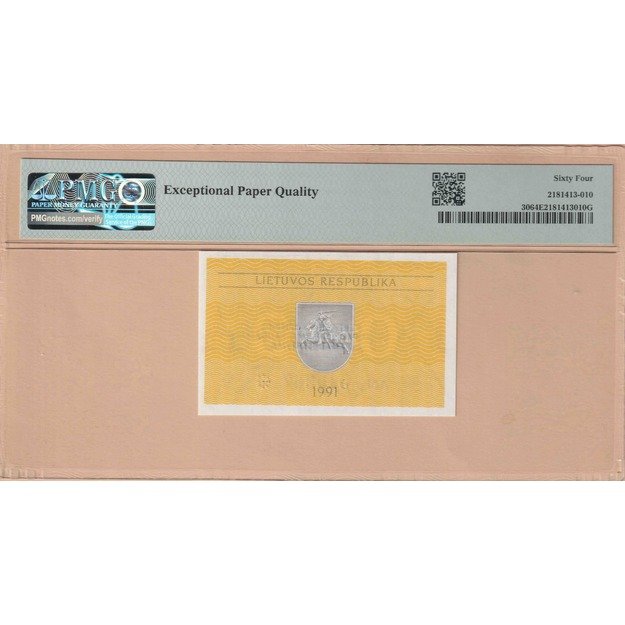 Lietuva 0.20 Talono 1991 p#30 PMG 64  1