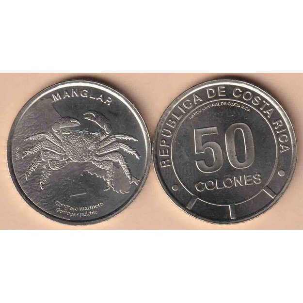 Kosta Rika 50 kolonų 2023 km#new jūrinis krabas UNC