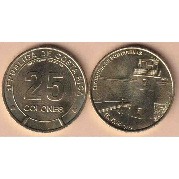 Kosta Rika 25 kolonai 2023 Puntarenaso provincija UNC