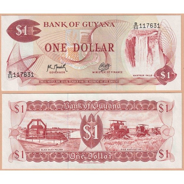 Gajana 1 doleris 1992 p#21g(2) UNC