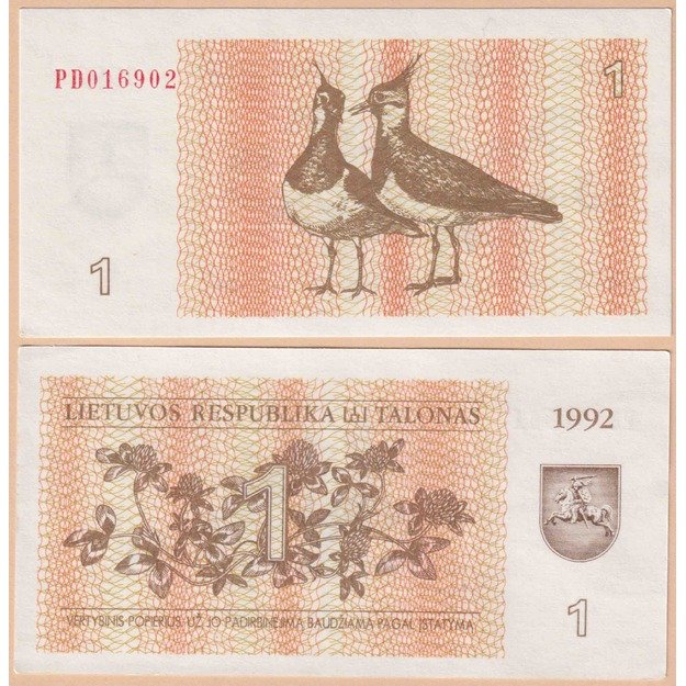 Lietuva 1 talonas 1992 p#39 UNC