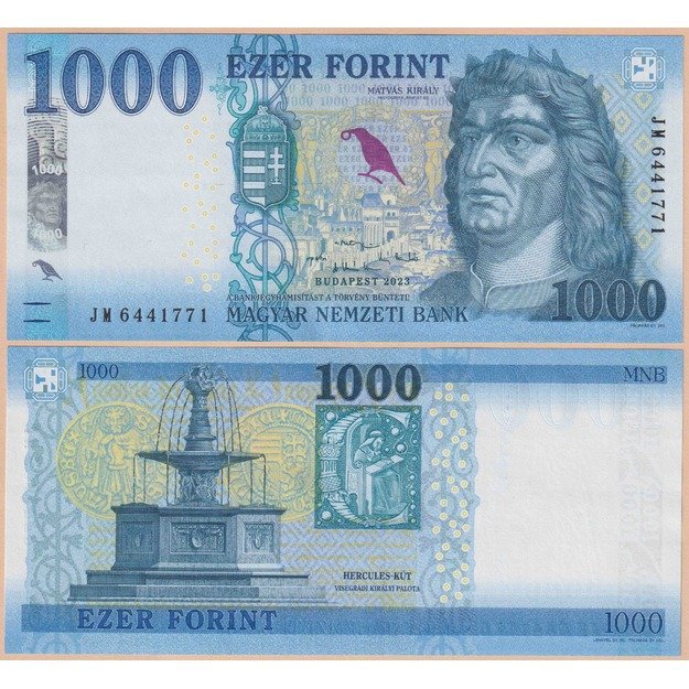 Vengrija 1000 forintų  2023 p#203 UNC