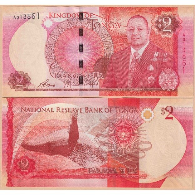 Tonga 2 paangos 2015 p#44 UNC
