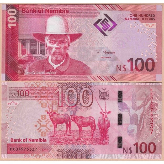Namibija 100 dolerių 2025 p#W23 UNC