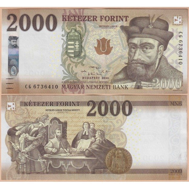 Vengrija 2000 forintų  2020 p#204 UNC