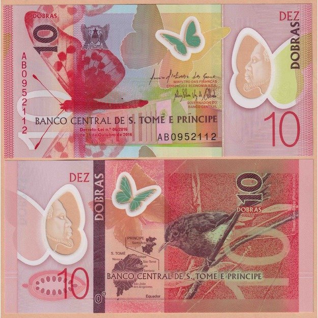 San Tomė ir Prinsipė 10 dobrų 2016 p#71 UNC