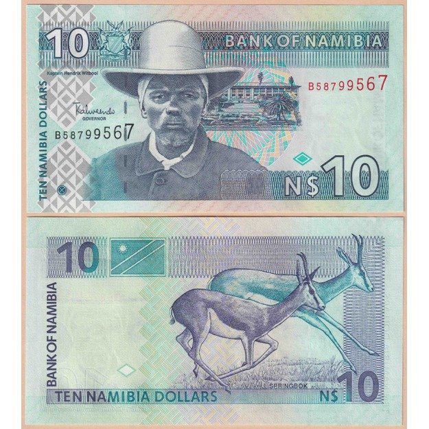 Namibija 10 dolerių 2001 p#4c UNC