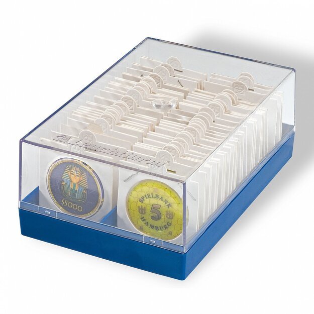 Leuchtturm plastikinė dėžutė monetoms holderiuose