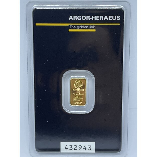 Argor-Heraeus Aukso luitas 1 g.