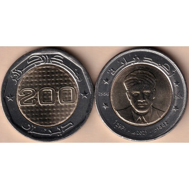 Alžyras 200 dinarų 2021 Ahmed Zabana UNC