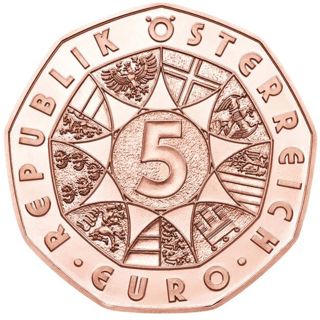 Austrija 5 eurai 2021 Janus - Naujųjų metų moneta Cu UNC
