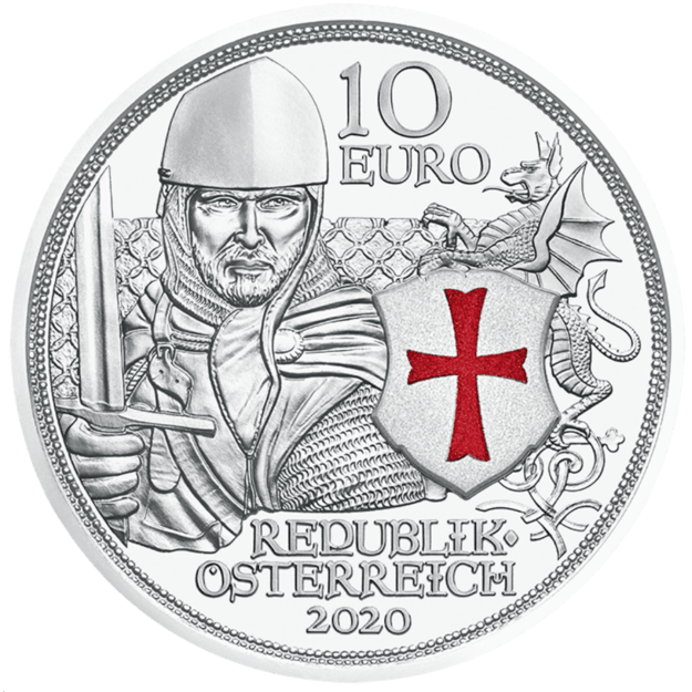 Austrija 10 eurų 2020 Drąsa Ag PROOF