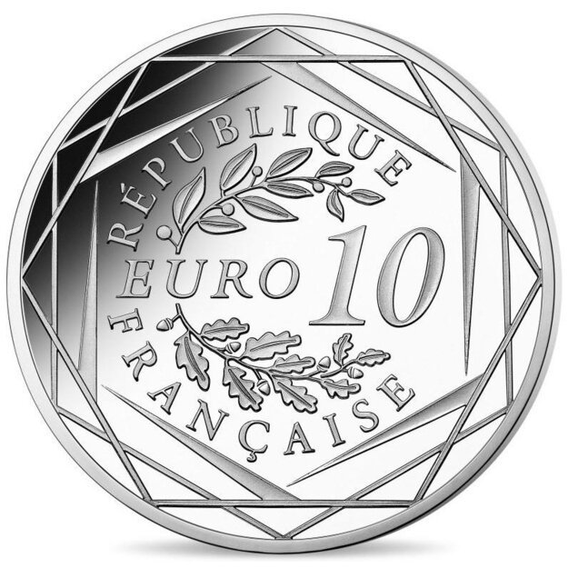 Prancūzija 10 eurų 2020 Šarlis de Golis Ag BU