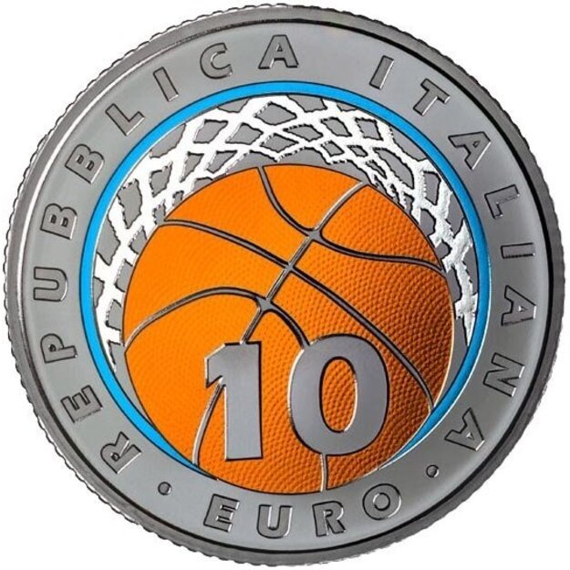 Italija 10 eurų 2021 Krepšinis Ag BU