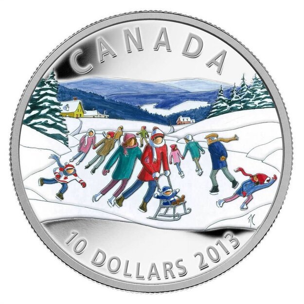 Kanada 10 dolerių 2013 Žiemos vaizdas Ag PROOF