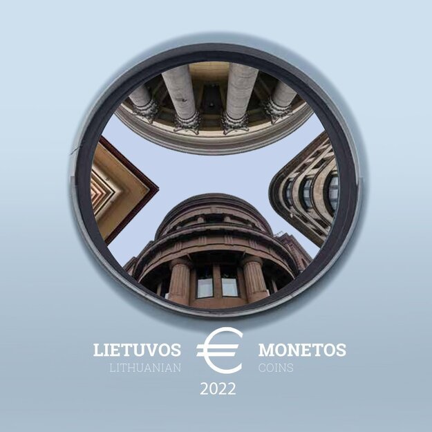 Lietuva 2022 metų euro monetų rinkinys "Kauno modernizmas" BU
