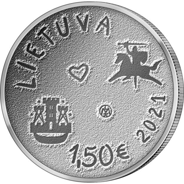 Lietuva 1.5 euro 2021 Jūros šventė Cu-Ni UNC