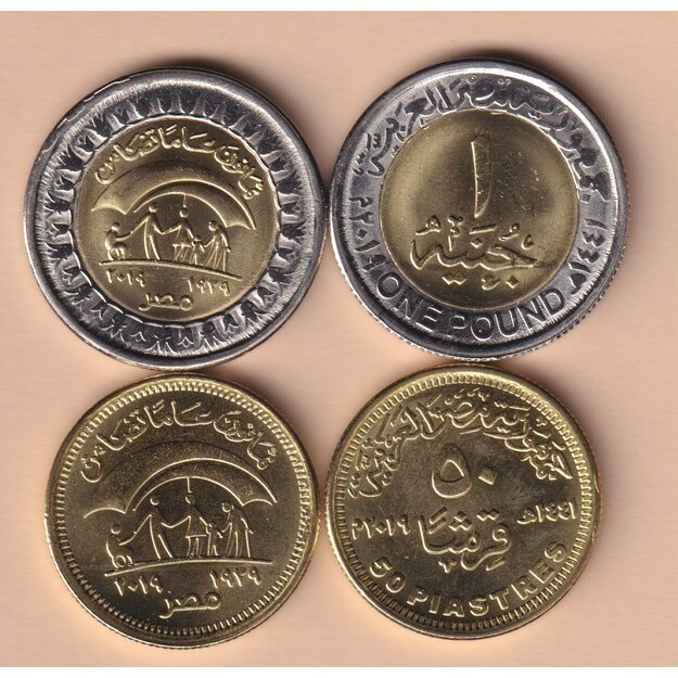 Egiptas 2 monetų rinkinys 2019 Solidarumas UNC