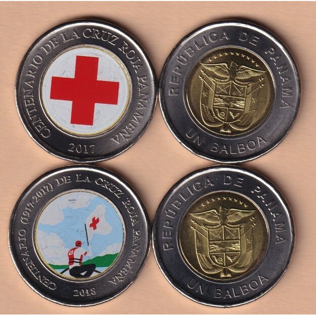 Panama 2 monetų rinkinys 2017-2018 UNC