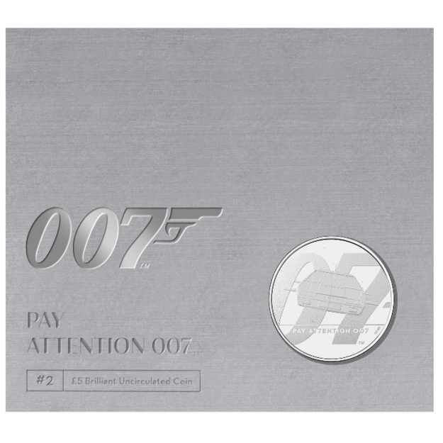 Jungtinė Karalystė 5 svarai 2020 James Bond 007 Cu-Ni BU