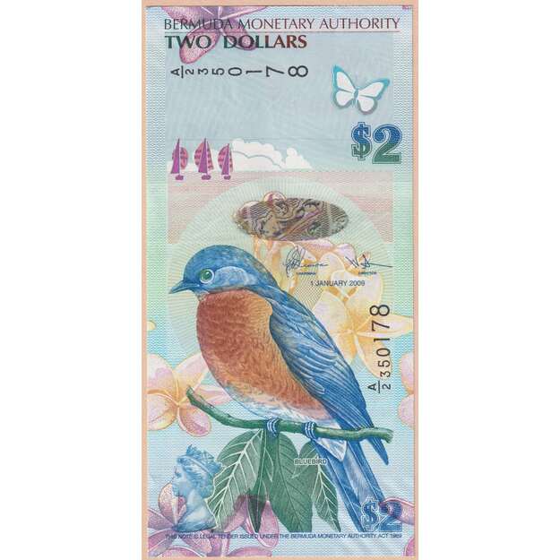 Bermudai 6 banknotų 2009-2012 rinkinys p#57-p#62 UNC