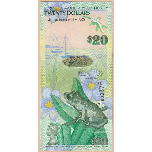 Bermudai 6 banknotų 2009-2012 rinkinys p#57-p#62 UNC