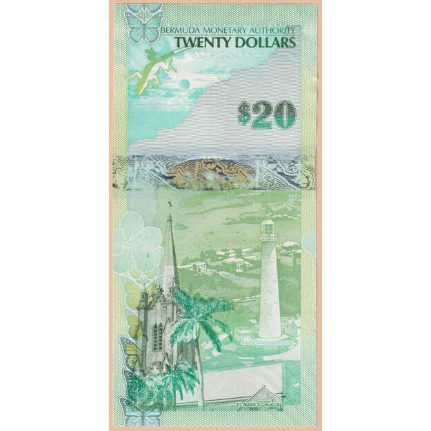 Bermudai 6 banknotų 2009-2012 rinkinys p#57-p#62 UNC