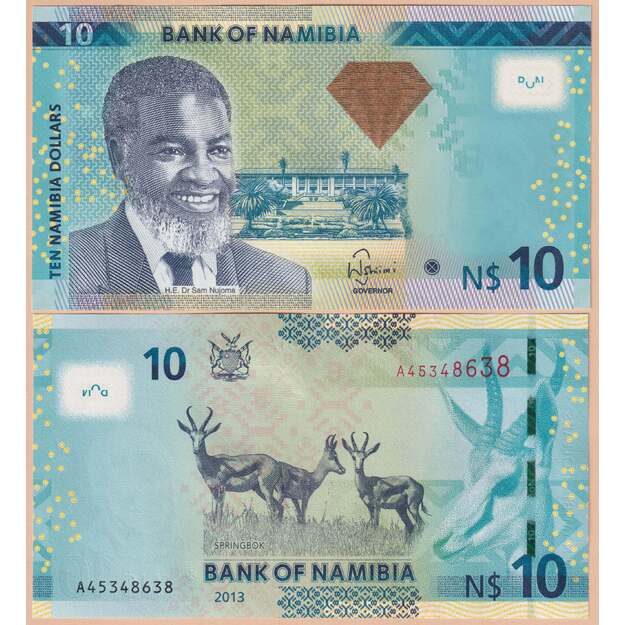 Namibija 10 dolerių 2013 p#11b UNC