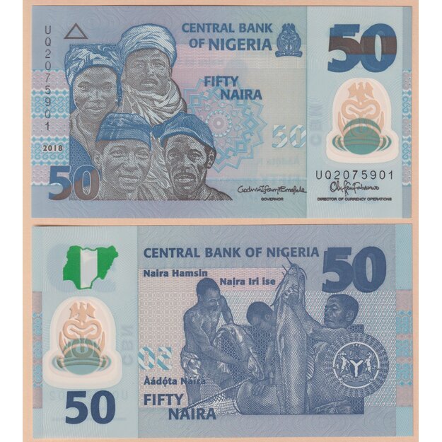 Nigerija 50 nairų 2018 p#40h UNC